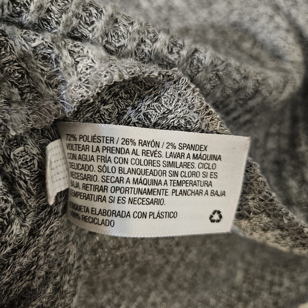 Gray Ribbed Women's Sweater - Picture 5 of 5